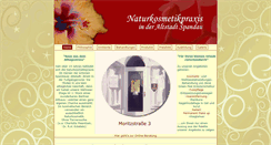 Desktop Screenshot of naturkosmetikpraxis.de